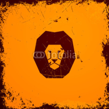 Naklejki Vector Illustration of a Lion Icon