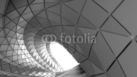Fototapety Abstract curve of tunnel