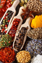 Fototapety Spices and herbs.