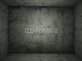 Fototapety grungy green concrete room