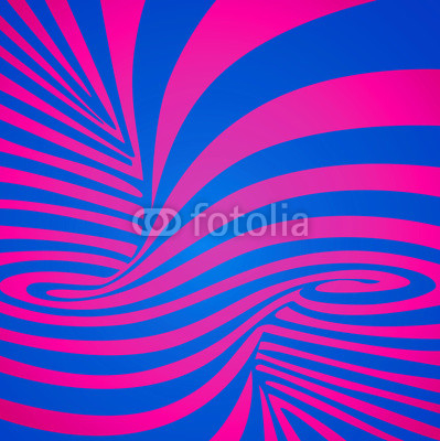 Abstract background, illusion, unreal spiral, pink and blue