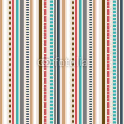 Stripes Seamless pattern; Retro colors pattern.