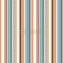 Obrazy i plakaty Stripes Seamless pattern; Retro colors pattern.