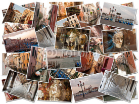 Fototapety kartka z Wenecji