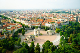 Naklejki Panorama of Milan