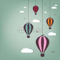 Naklejki hot air balloons