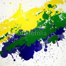 Fototapety Vector Illustration of a Brazil Background