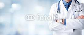 Doctor Man With Stethoscope In Hospital
