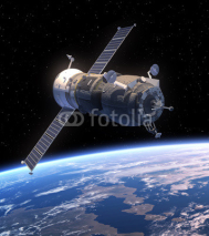 Naklejki Cargo Spacecraft "Progress" Orbiting Earth