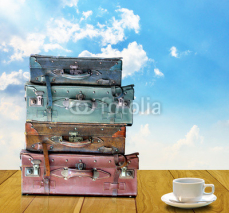 Fototapety Ready for travel in morning concept