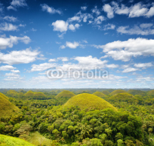 Naklejki Chocolate hills on Bohol Island, Philippines