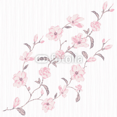gentle background with flowers