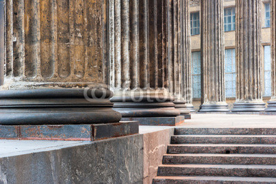 lower part of the columns of the Kazan Cathedral in St. Petersbu