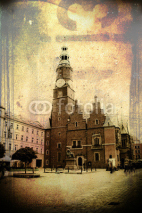 Obrazy i plakaty Wrocław city miasto retro vintage
