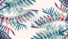Beautiful tropical leaves background, banner