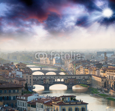 Ponte Vecchio and Florence Buildings, Italy