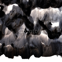 Fototapety Black ink background with brush strokes overlays. Abstract texture