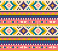 Naklejki Seamless aztec pattern