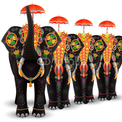 Decorated Elephant of South India