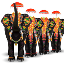 Fototapety Decorated Elephant of South India