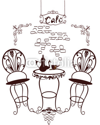 Cafe symbols - table and chairs