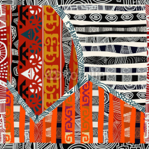 Fototapety Indian tribal seamless pattern.Vector illustration