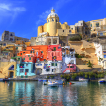 Naklejki Procida, Isola nel mar mediterraneo, Napoli