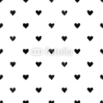 Naklejki Seamless pattern with hearts