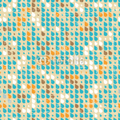 Vintage grunge old seamless pattern with drops. Vector texture.