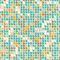 Fototapety Vintage grunge old seamless pattern with drops. Vector texture.