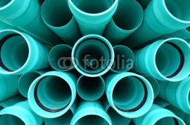 Fototapety blue pvc pipes