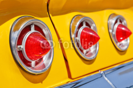 Fototapety classic car rear lights