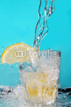 Naklejki Cocktail with lemon