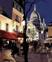 Obrazy i plakaty Montmartre in winter