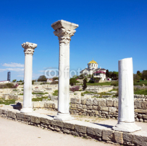 Naklejki Ancient Greek town Chersonese, Crimea, Ukraine.