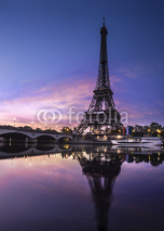 Fototapety Tour Eiffel au Crépuscule