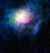 outer space cloud nebula and stars