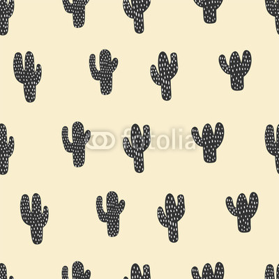 seamless cactus pattern