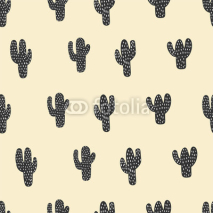 Fototapety seamless cactus pattern