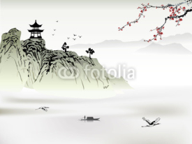 Fototapety Chinese landscape painting