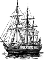 Naklejki ancient sailboat