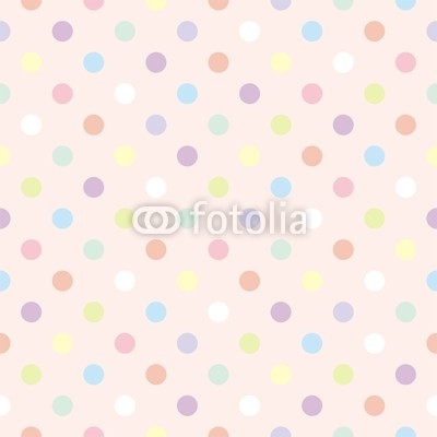 Colorful dots pink background retro seamless vector pattern