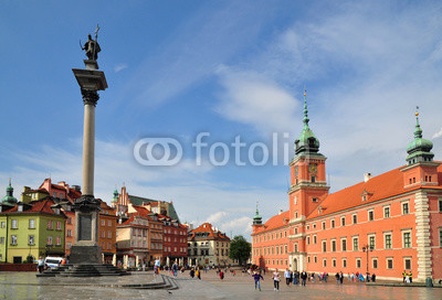 Old Warsaw town  royal castle