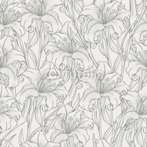 Naklejki sketch lilies