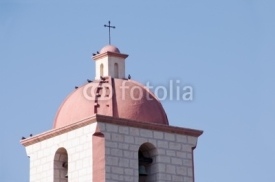 Naklejki the belltower of mission santa barbara