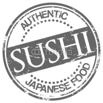 Fototapety sushi stamp