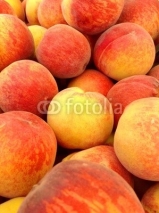 Fototapety Peaches at farmers market