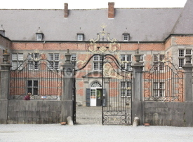 Naklejki Entrance to the castle Freyr in the village Freyr