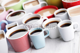 Obrazy i plakaty lots of coffee cups