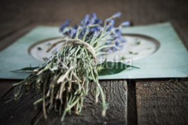 Naklejki Lavender flowers on vintage background